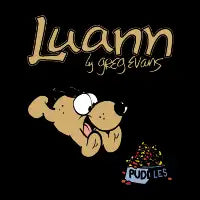 Luann Puddles Title Panel - Black - design