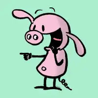 Pig -laughing© - design