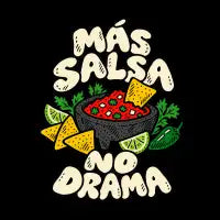 Más Salsa, No Drama - design