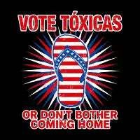 Vote Tóxicas T-Shirt - design