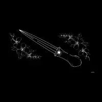 Dagger with flowers - design