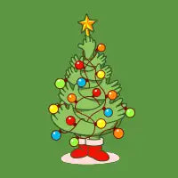 Christmas tree hands - design