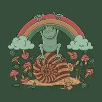 Snail, Frog and Rainbow T-Shirt - design