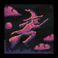 Retro Witch - design