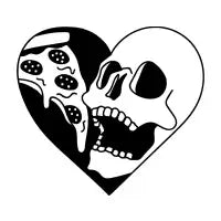 SKULL HEART PIZZA - design