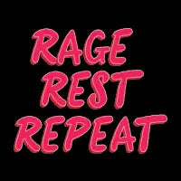 rage rest repeat - design