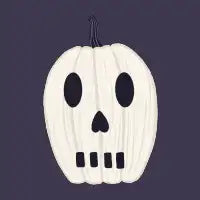 Spooky Pumpkin Skull - design