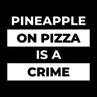 pineapple on pizza is a crime - design