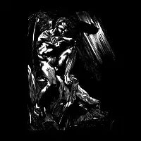 satan 20th-century woodcut - design