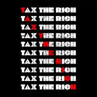 tax the rich v1 white print - design