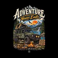 adventure never edns - design