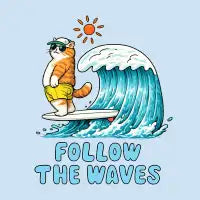 follow the waves - design