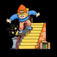 skater cat - design