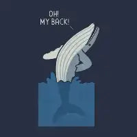 Bad Back Whale - design