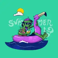 Zombie in Summer T-Shirt - design