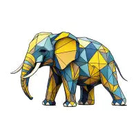Geometric Elephant T-Shirt - design
