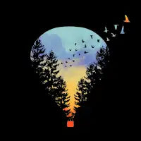 Flying Far Far Away (Black Variant) - design