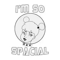 I'm so spacial (gray version) - design