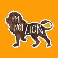 I'm not LION - Pun - design