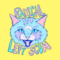 Radical Left Scum - Liberal Cat - design