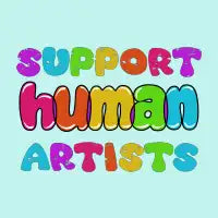 Support Human Artists - design