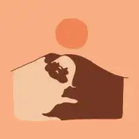 Abstract Desert Pug - design
