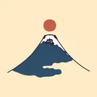 Abstract Mount Fuji Pug - design