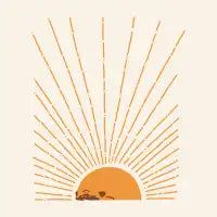 Abstract Sunrise Pug - design
