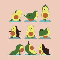 Avocado Yoga Minimal - design