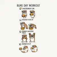 Buns Day Workout T-Shirt - design