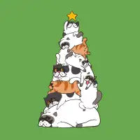 Christmas Tree Exotic Shorthair Cat - design