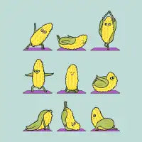 Corn Yoga - design