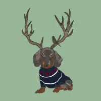 Deer Dachshund T-Shirt - design
