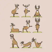Deer Yoga - design