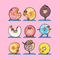 Donut Yoga T-Shirt - design