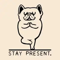 Frenchie Stay Present - design