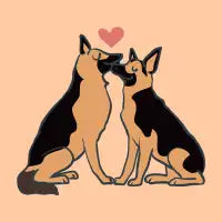 German Shepherd Kisses - design