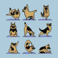 German Shepherd Yoga - design