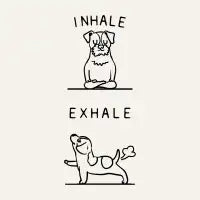 Inhale Exhale Jack Russell Terrier - design