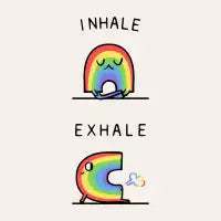 Inhale Exhale Pride - design