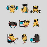 LegDay with The Pug - design