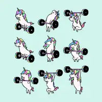 OLYMPIC LIFTING Unicorn T-Shirt - design