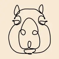 One Line Capybara - design