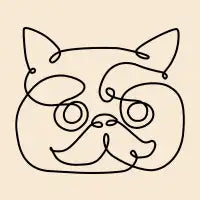 One Line Exotic Shorthair - design