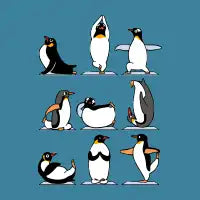 Penguin Yoga T-Shirt - design
