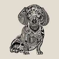 Polynesian Dachshund - design