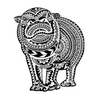 Polynesian Hippo - design