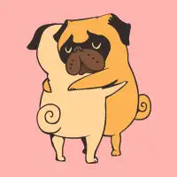 Pug Hugs - design