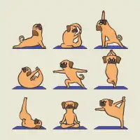 Puggle Yoga T-Shirt - design