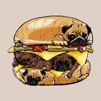 Pugs Burger - design